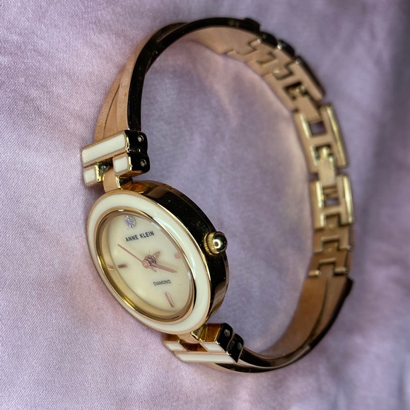 Anne Klein Rose Gold Diamond Bracelet Watch - Picture 6 of 6